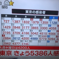 【東京コロナ】東京都 新型コロナ5386人感染!「5386人という数字を見て、瞬時に「ゴミ野郎(5386)か…」となる語呂合わせ脳。」 【東京コロナ】東京都 新型コロナ5386人感染!「5386人という数字を見て、瞬時に「ゴミ野郎(5386)か…」となる語呂合わせ脳。」