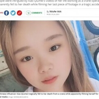 【閲覧注意】タワークレーンでライブ配信中の女性が48メートル下に転落し死亡!【動画】「」 【閲覧注意】タワークレーンでライブ配信中の女性が48メートル下に転落し死亡!【動画】「」
